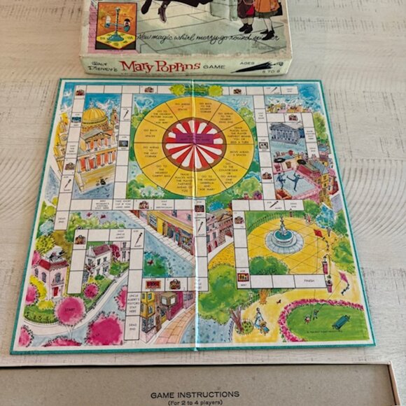 Rare, vintage 1964 Whitman Walt Disney's Mary Poppins Game - Picture 4 of 12